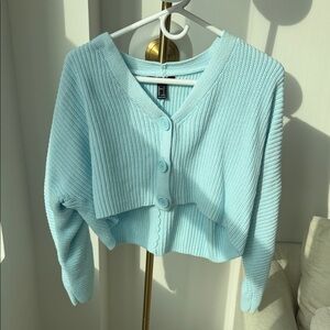 Forever 21 Sky Blue Knit Sweater